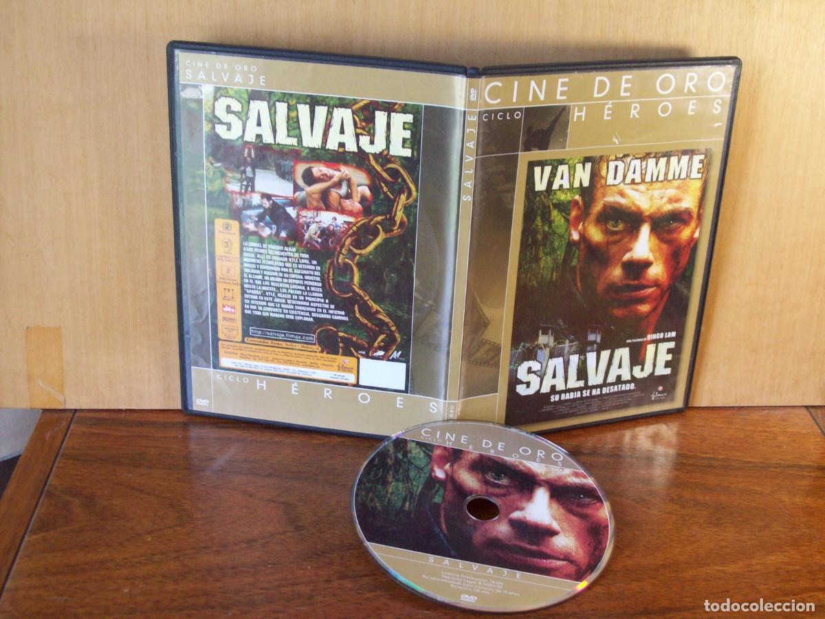 Cine: SALVAJE - VAN DAMME - LAVRENCE TAYLOR - DVD CAJA FINA CICLO CINE DE ORO