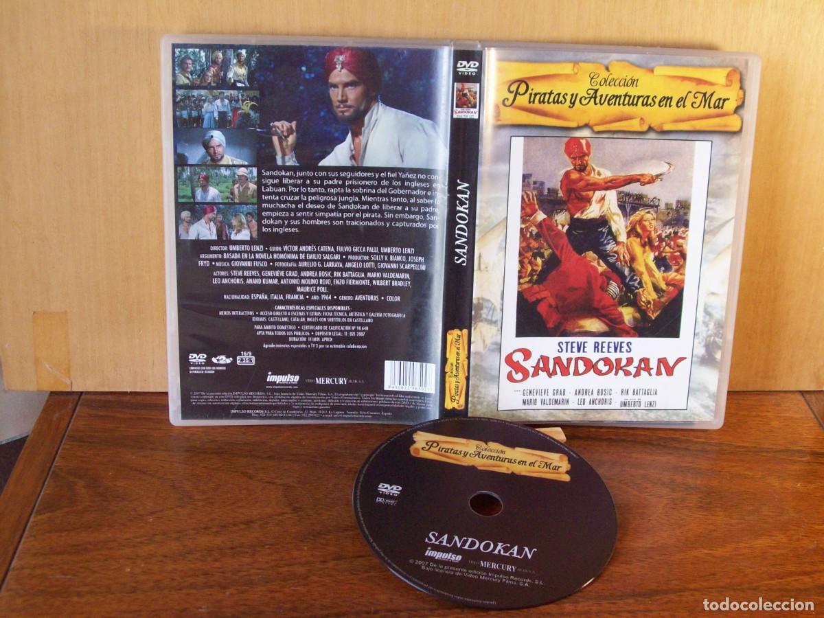 Cinema: SANDOKAN - STEVE REEVES - GENEVIEVE GRAD - ANDREA BOSIC - RIK BATTAGLIA - LEO ANCHORIS - DVD