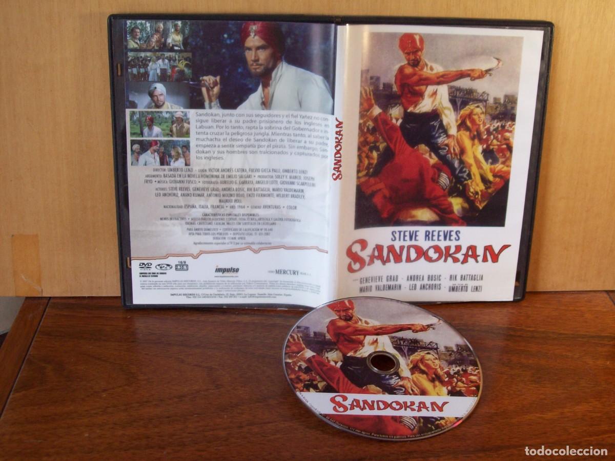 Kino: SANDOKAN - STEVE REEVES - GENEVIEVE GHAD - ANDREA BOSIC - RIK BATTAGLIA - DVD CAJA FINA