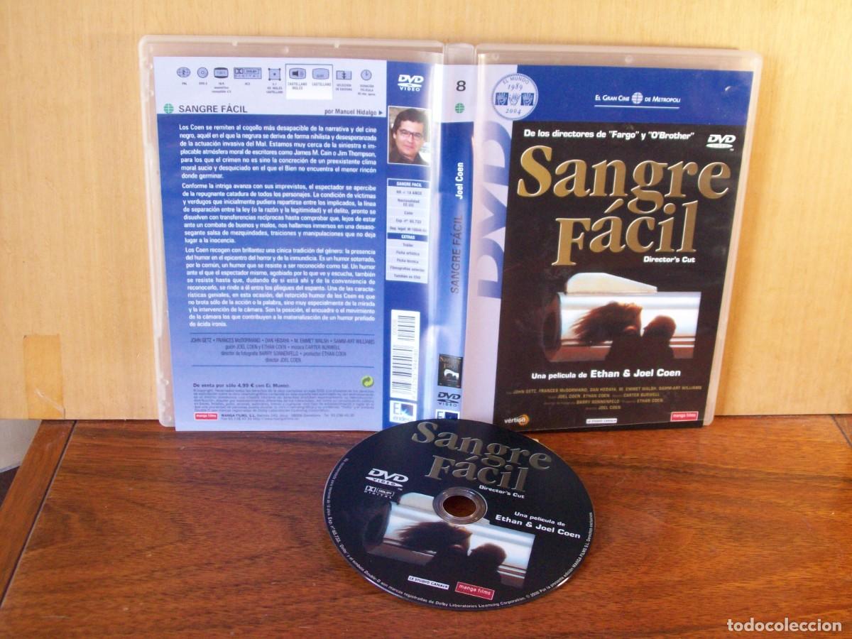 Cinema: SANGRE FACIL - JOHN HETZ - FRANCES ,cDORMAND - DAN HEDAYA - DVD EDICION ENDESA