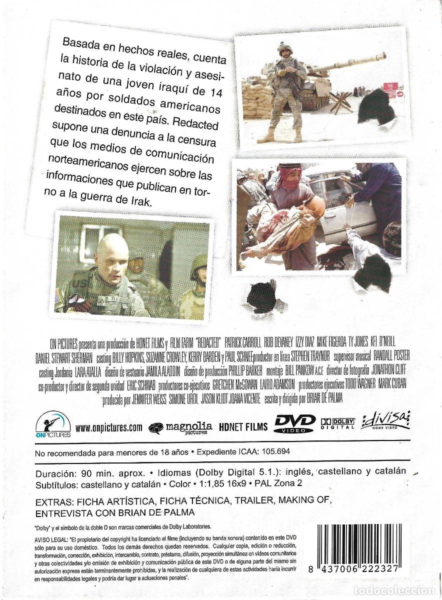 Cine: REDACTED DE BRIAN DE PALMA (DIGIPACK) - Foto 2