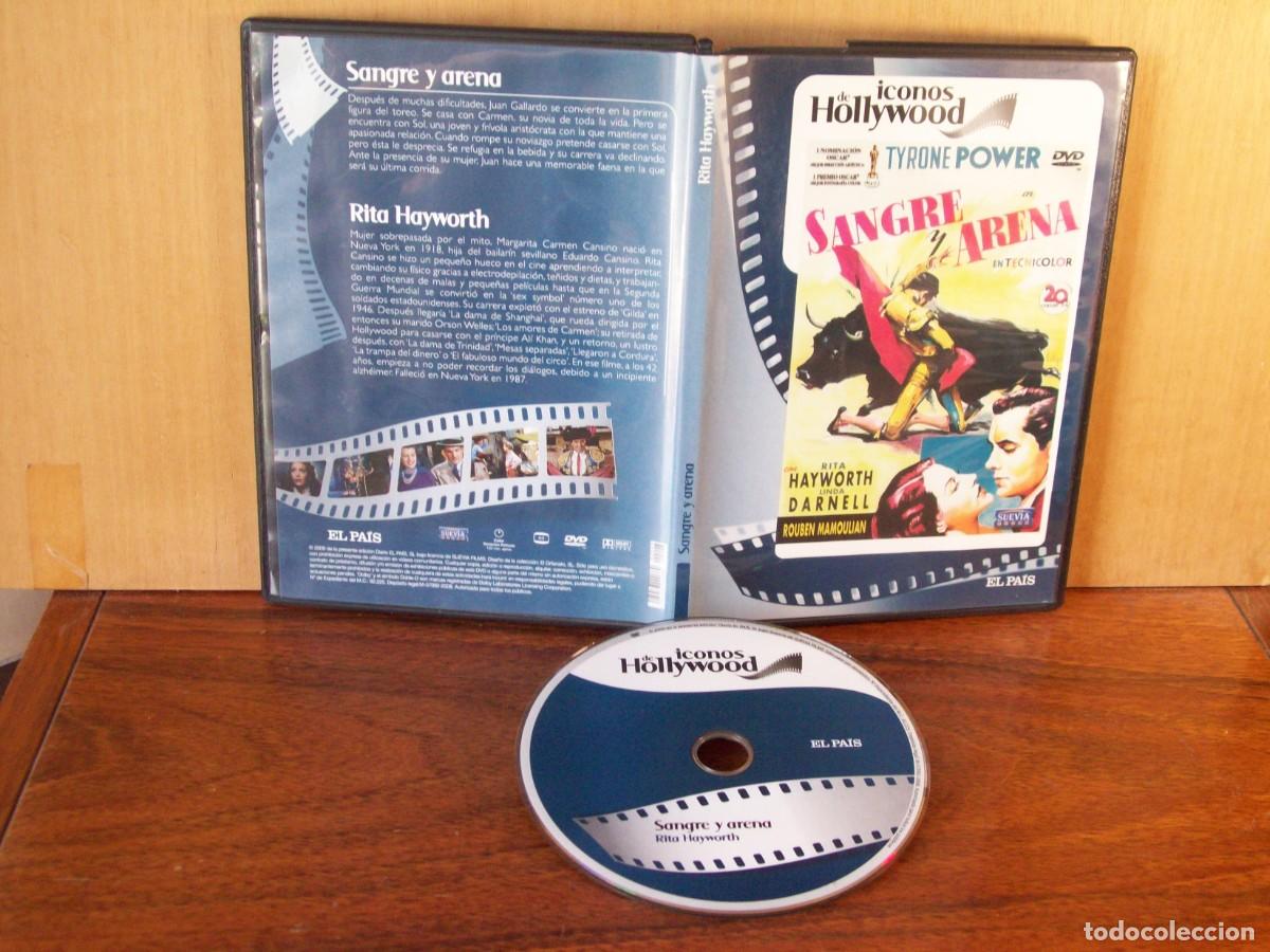 Cine: SANGRE Y ARENA - TYRONE POWER - RITA HAYWORTH - LINDA POWELL - DVD CAJA FINA EDIC. EL PAIS