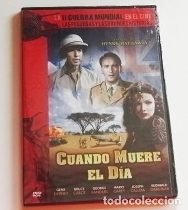 Cine: CUANDO MUERE EL D&Iacute;A DVD PRECINTADO PEL&Iacute;CULA II GUERRA MUNDIAL H. HATHAWAY CABOT CAREY &Aacute;FRICA B&Eacute;LICA