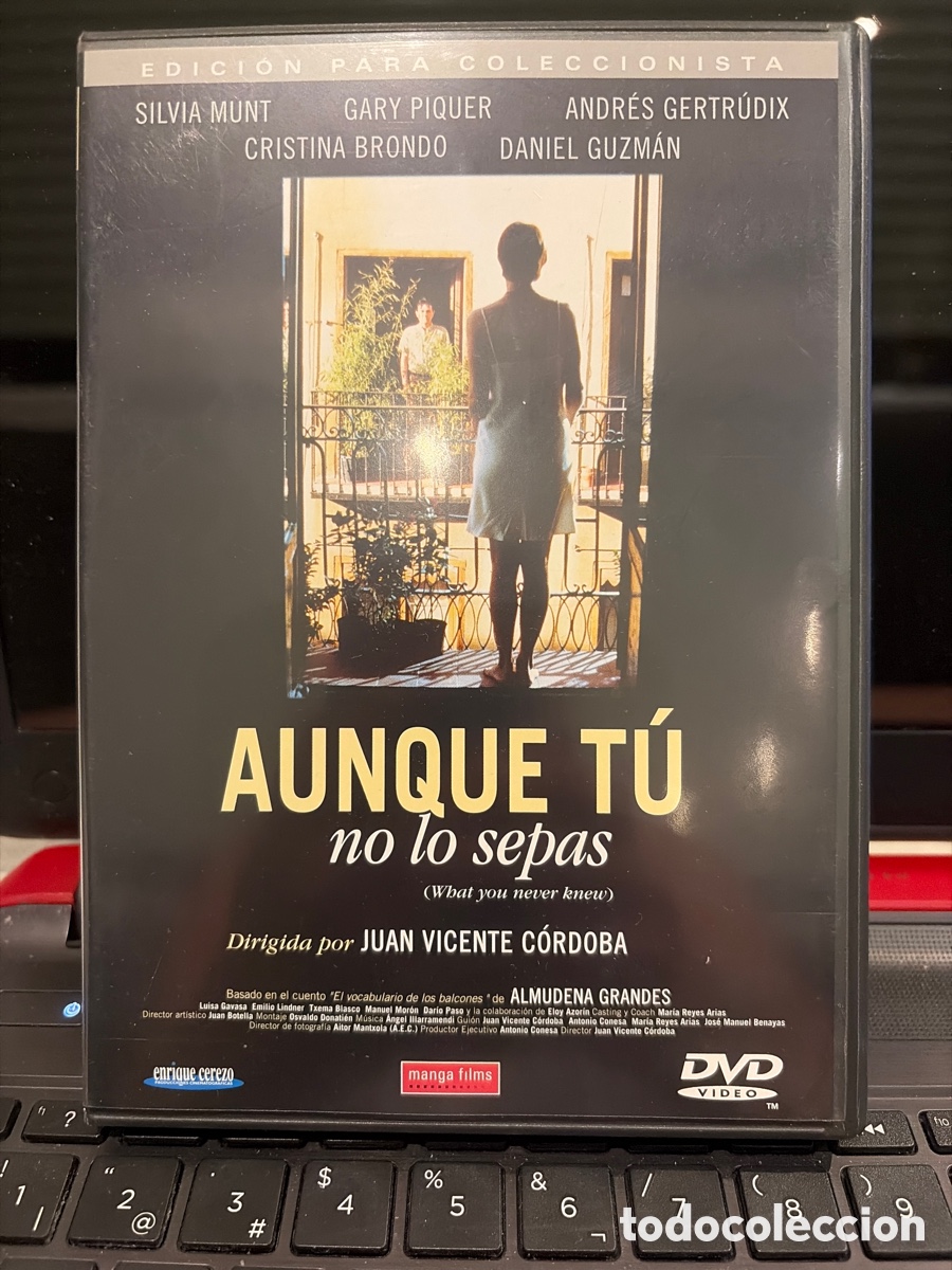 Cinema: DVD AUNQUE TU NO LO SEPAS - JUAN VICENTE CORDOBA, SILVIA MUNT, GARY PIQUER, ANDRES GERTRUDIX