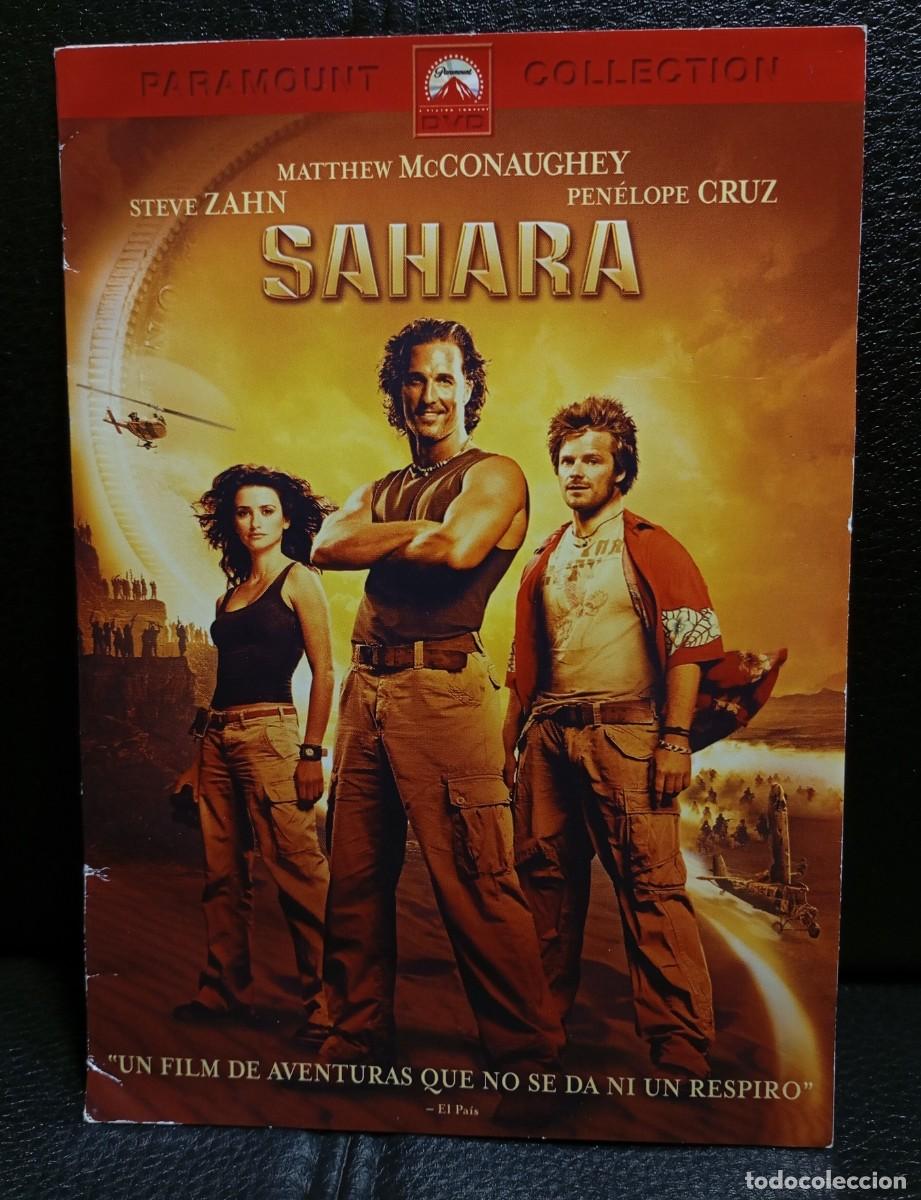 Cine: SAHARA - DVD - PORTADA DE CARTON - MATTHEM MCCONAUGHEY - STEVE ZAHN - PENELOPE CRUZ