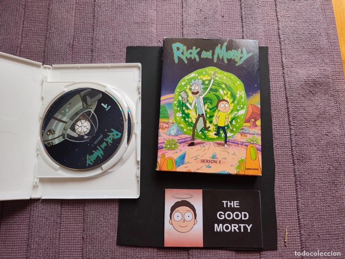 Cine: DVD 1 USA RICK & MORTY original con librito THE GOOD MORTY, 1&ordf; aparici&oacute;n en Comic.
