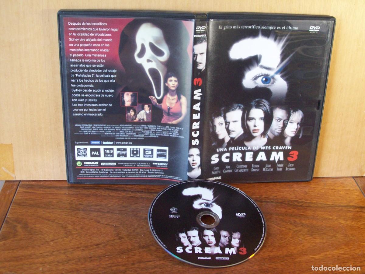 Cine: SCREAM 3 - DAVID ARQUETTE - NEVE CAMPBELL - COURTNEY COX - PATRICK DEMPSEY - DVD