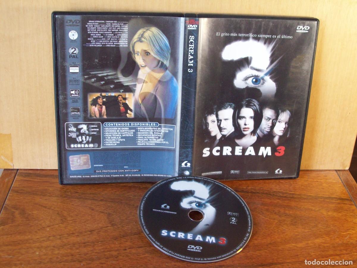 Cine: SCREAM 3 - DAVID ARQUETTE - NEVE CAMPBELL - COURTNEY COX - PATRICK DEMPSEY - DVD