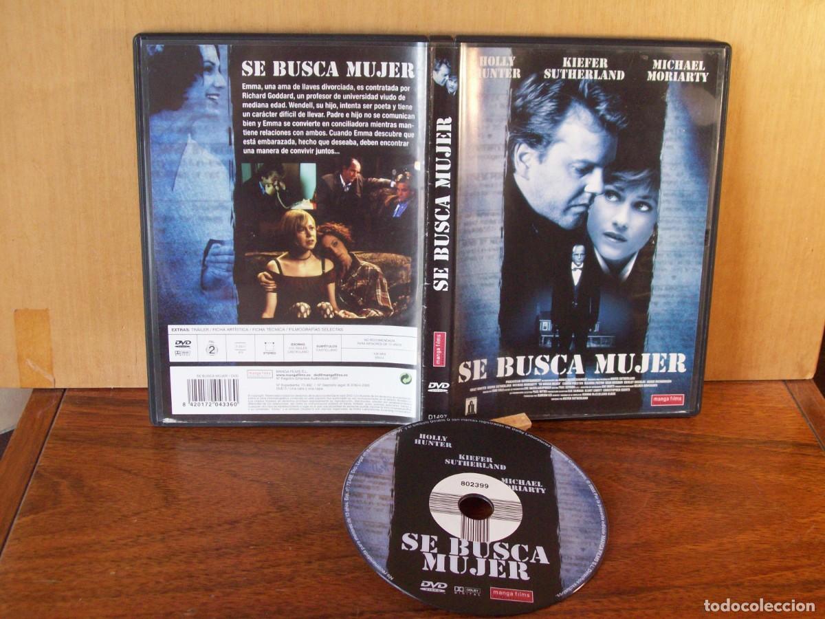 Cine: SE BUSCA MUJER - HOLY HUNTER - KIEFER SUTHERLAND - MICHAEL MORIARTY - DVD