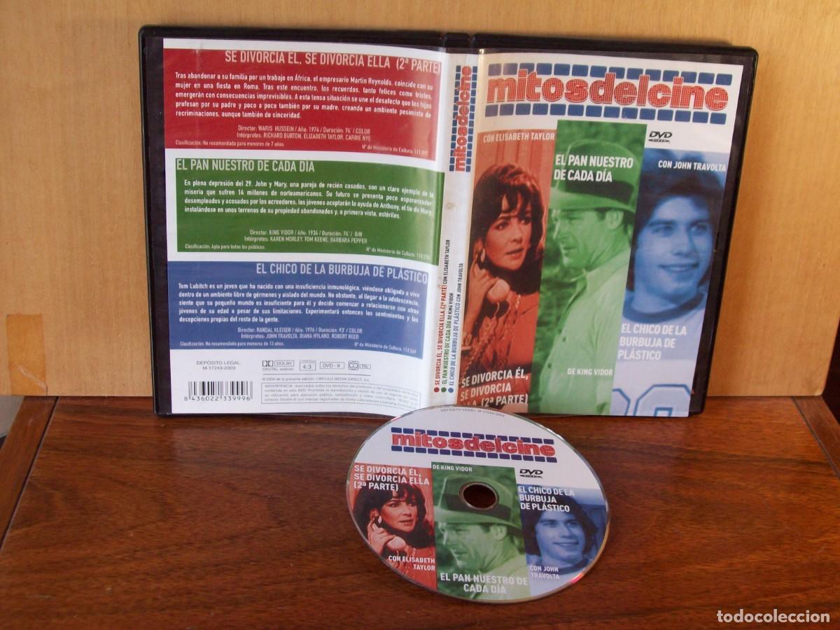 Cine: MITOS DEL CINE: SE DIVORCIA EL, SE DIVORCIA ELLA, EL PAN NUESTRO DE CADA DIA , ELCHICO DE LA - DVD