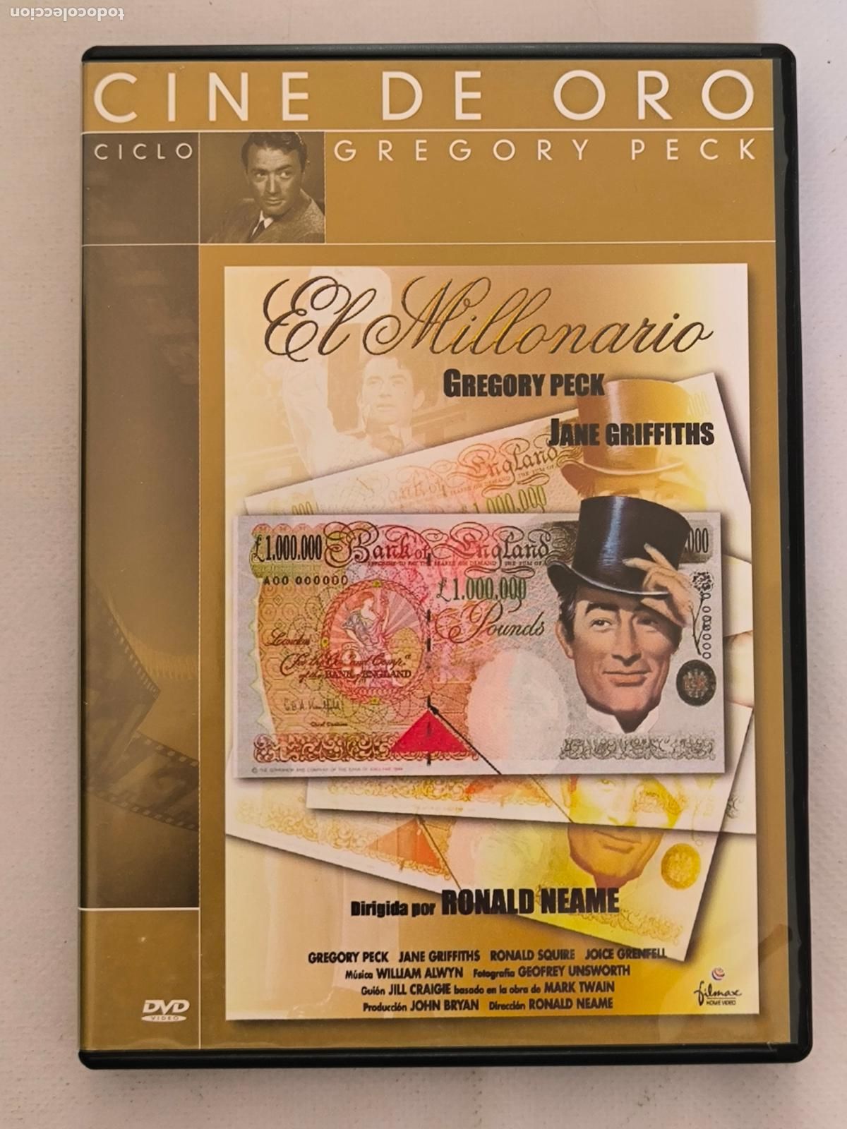 Cine: DVD EL MILLONARIO - GREGORY PECK (319)