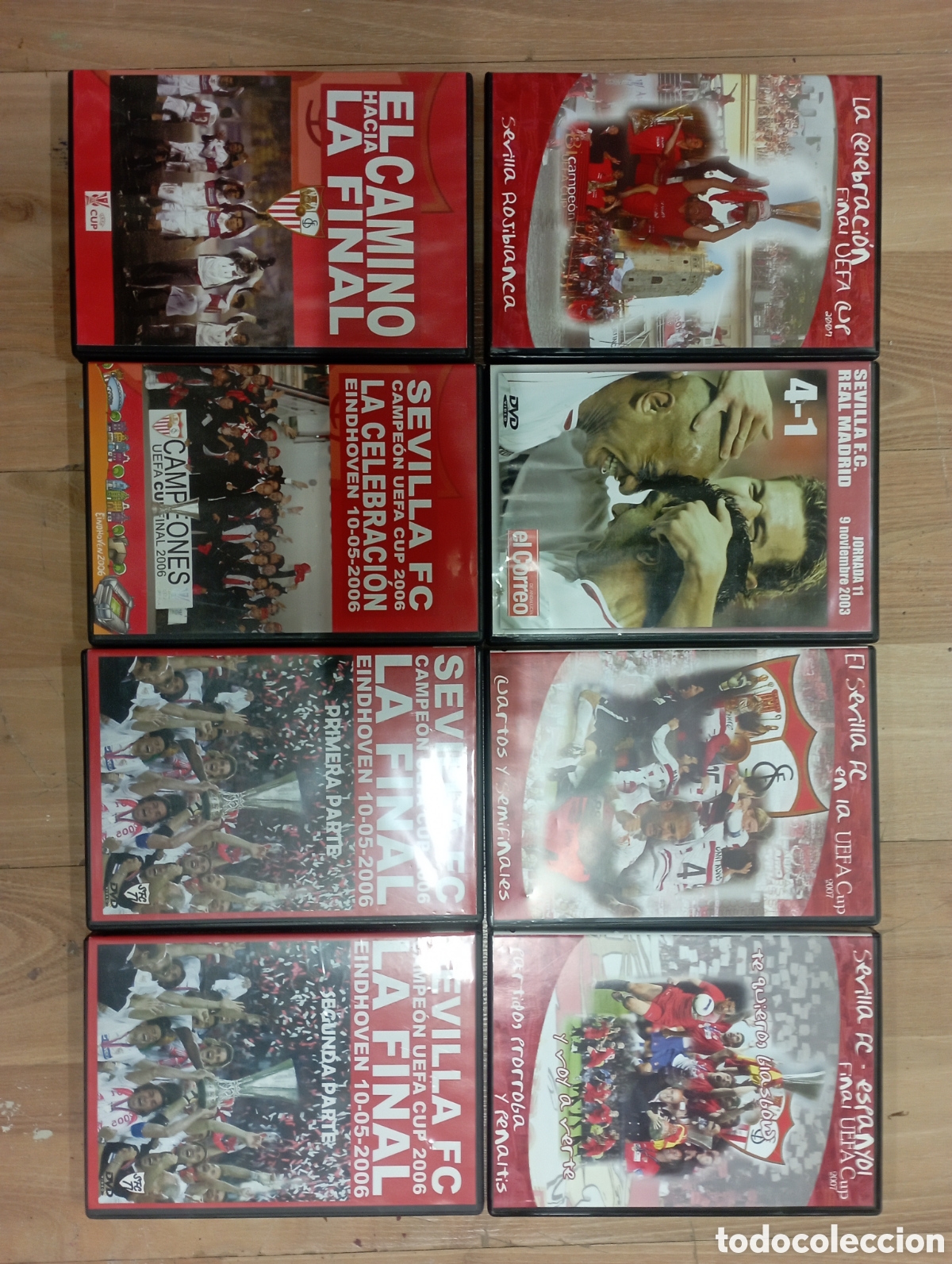 Cine: lote 8 DVD Sevilla FC