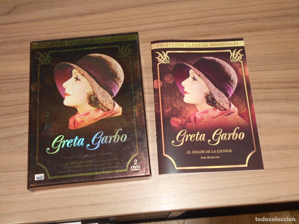 Cine: EL VELO PINTADO + INSPIRACION 2 DVD + LIBRO Greta Garbo DISCOS Como NUEVOS
