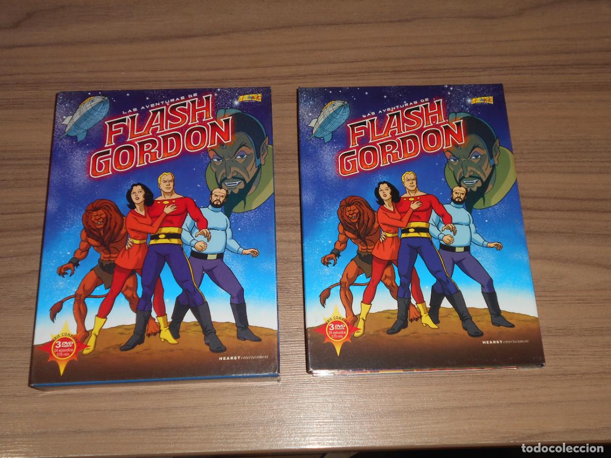 Cine: LAS AVENTURAS DE FLASH GORDON Serie Completa 3 DVD Discos COMO NUEVOS