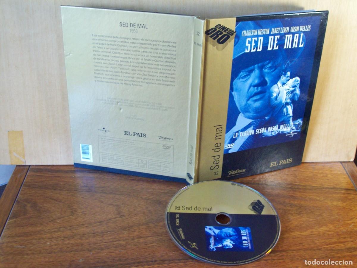 Cine: SED DE MAL - CHARLTON HESTON - JANET LEIGH - ORSON WELLES - DVD TAPAS DE CARTON