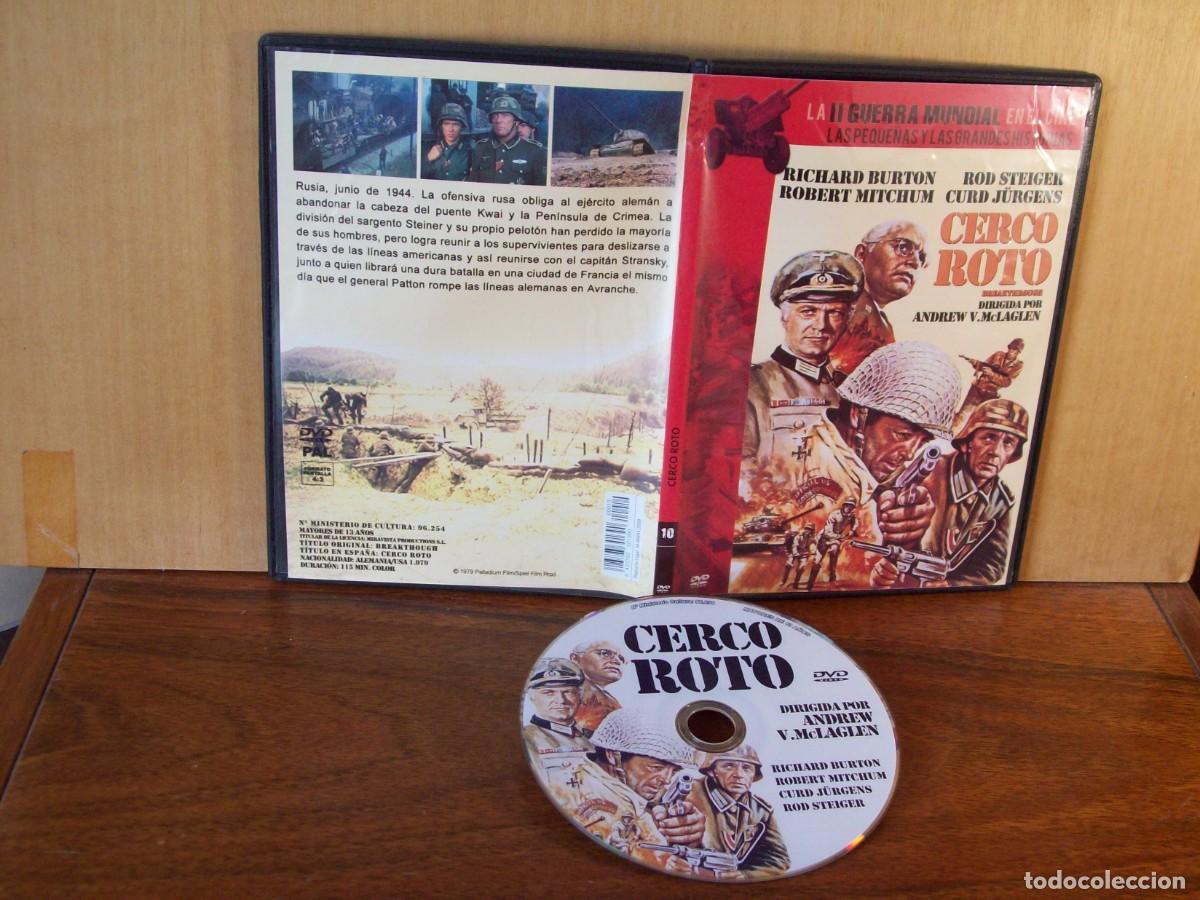 Cine: II GERRA MUNDIAL - CERCO ROTO - RICHARD BURTON - ROBERT MITCHUN - ROD STEIGER - DVD CAJA FINA
