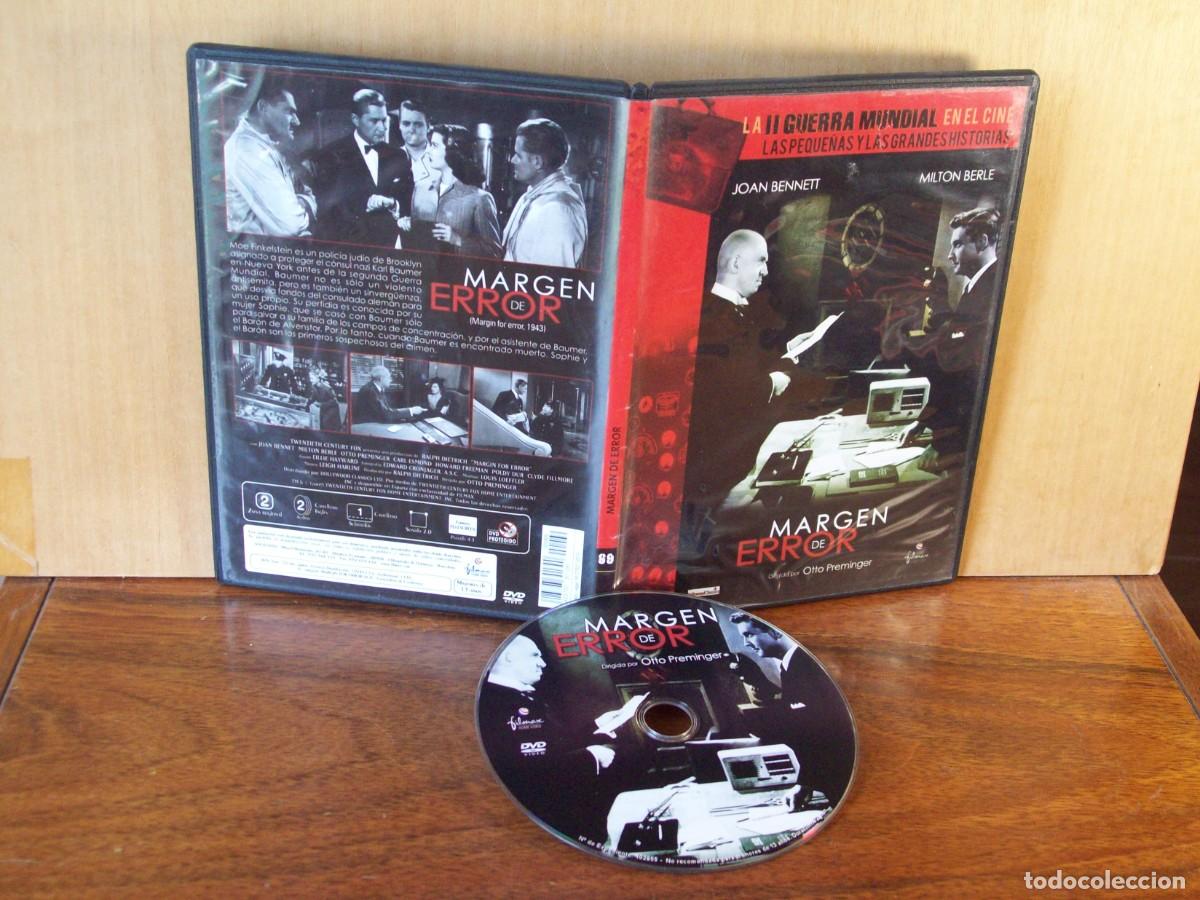 Cine: II GUERRA MUNDIAL -MARGEN DE ERROR - JOAN BENNEIT - MILTON BERLE - DVD CAJA FINA