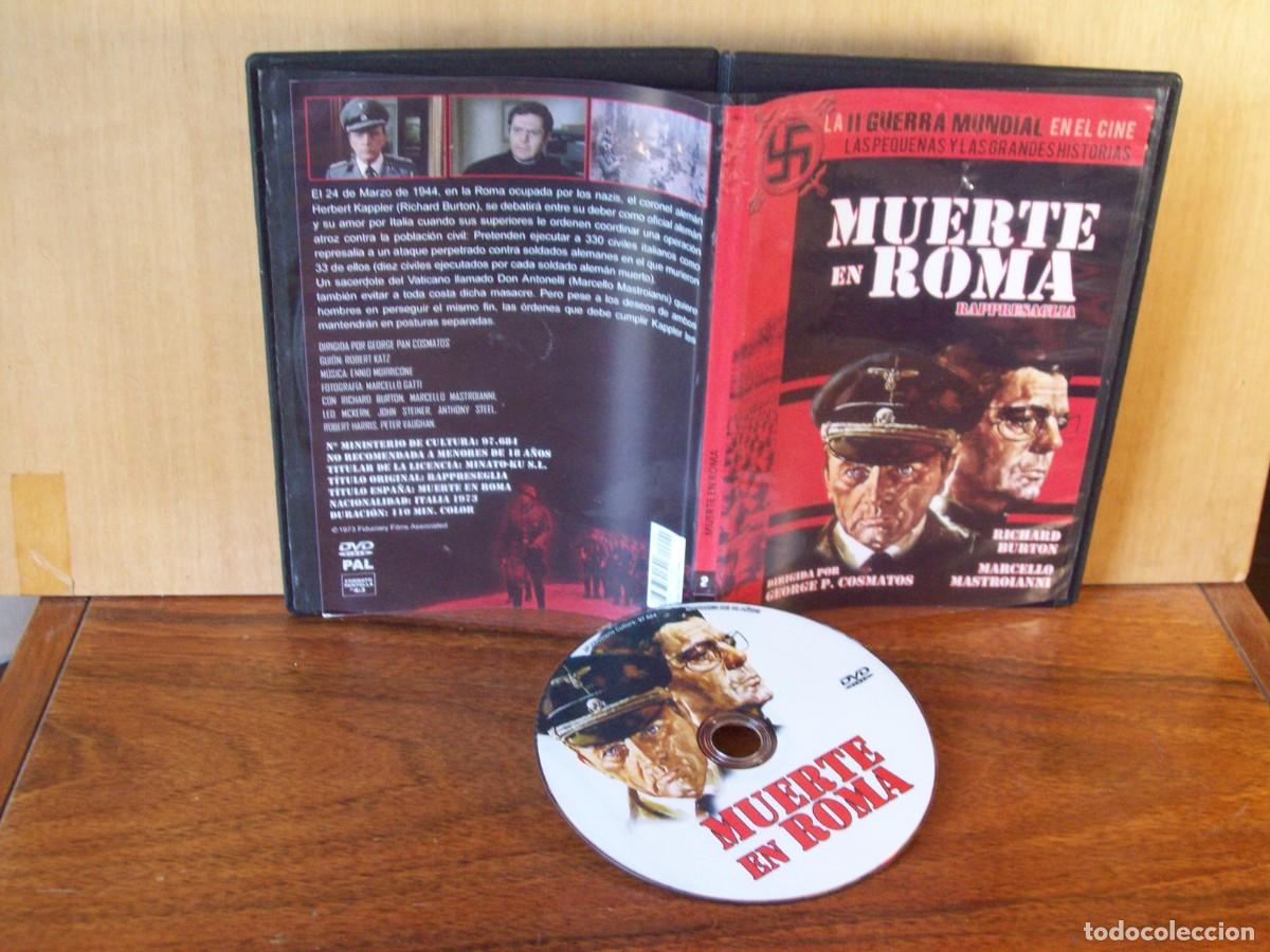 Cine: II GUERRA MUNDIAL - MUERTE EN ROMA - RICHARD BURTON - MARCELO MASTROIANNI - DVD CAJA FINA