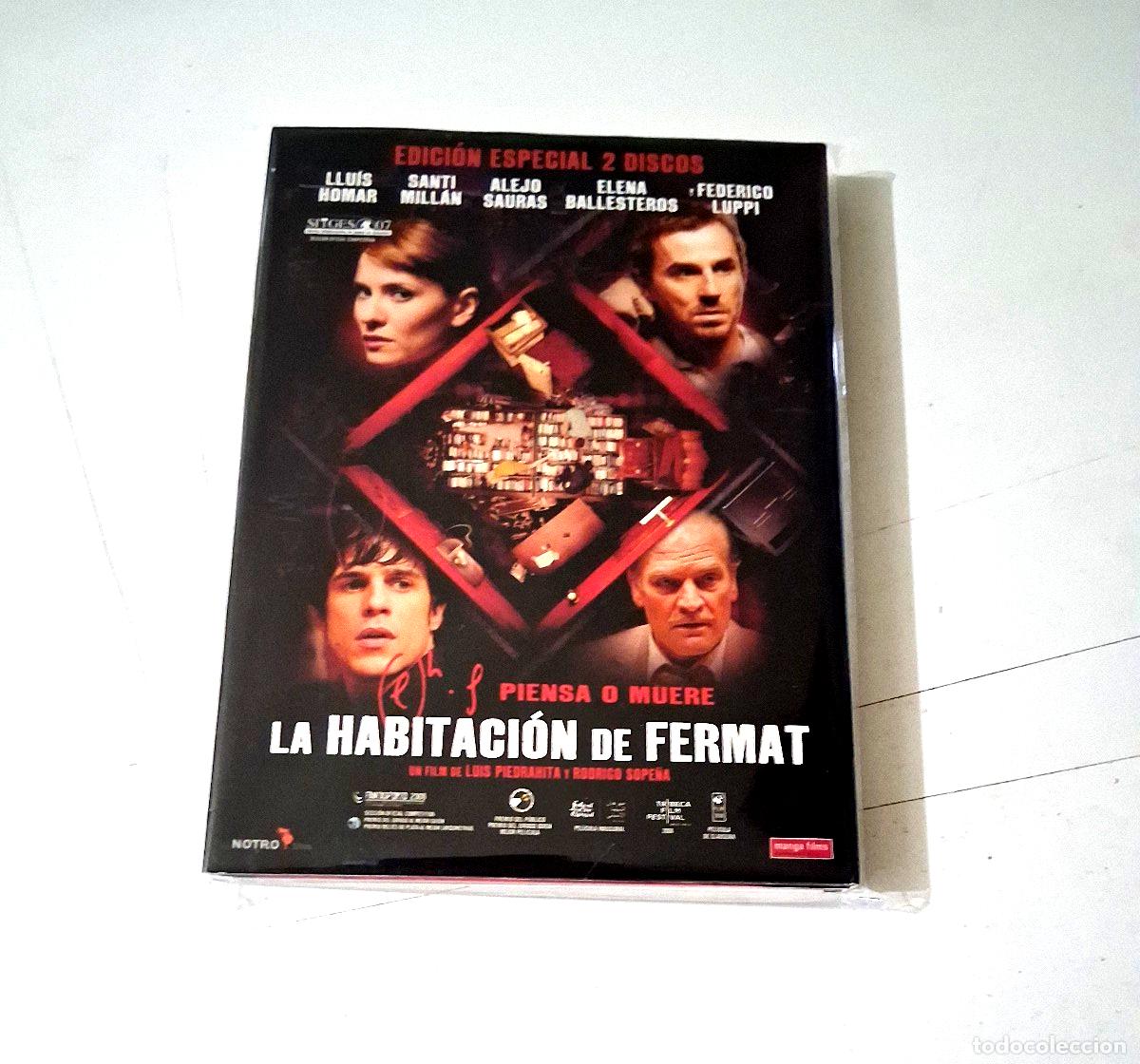Cine: DVD &rdquo;LA HABITACION DE FERMAT&rdquo; 2DVD DIGIPACK COMO NUEVO EDICION ESPECIAL LUIS PED