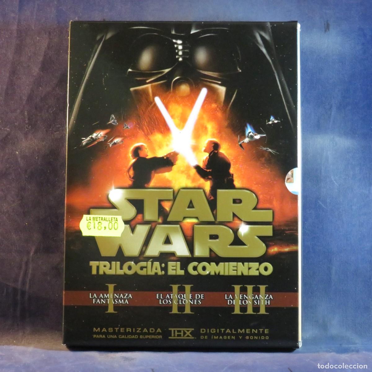 Cine: STAR WARS - TRILOG&Iacute;A: EL COMIENZO I, II, III - 3 DVD