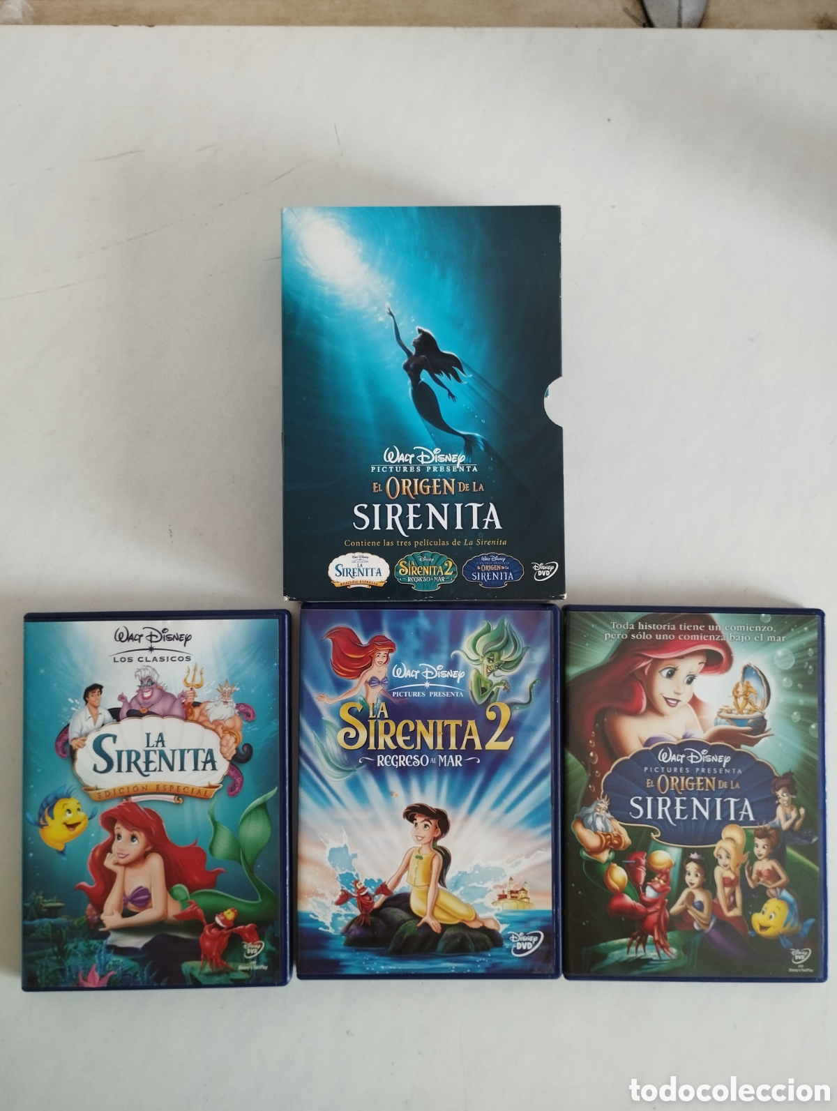 Cine: PACK 3 PELICULA COLECCION LA SIRENITA,LA SIRENITA 2 & EL ORIGEN DE LA SIRENITA WALT DISNEY