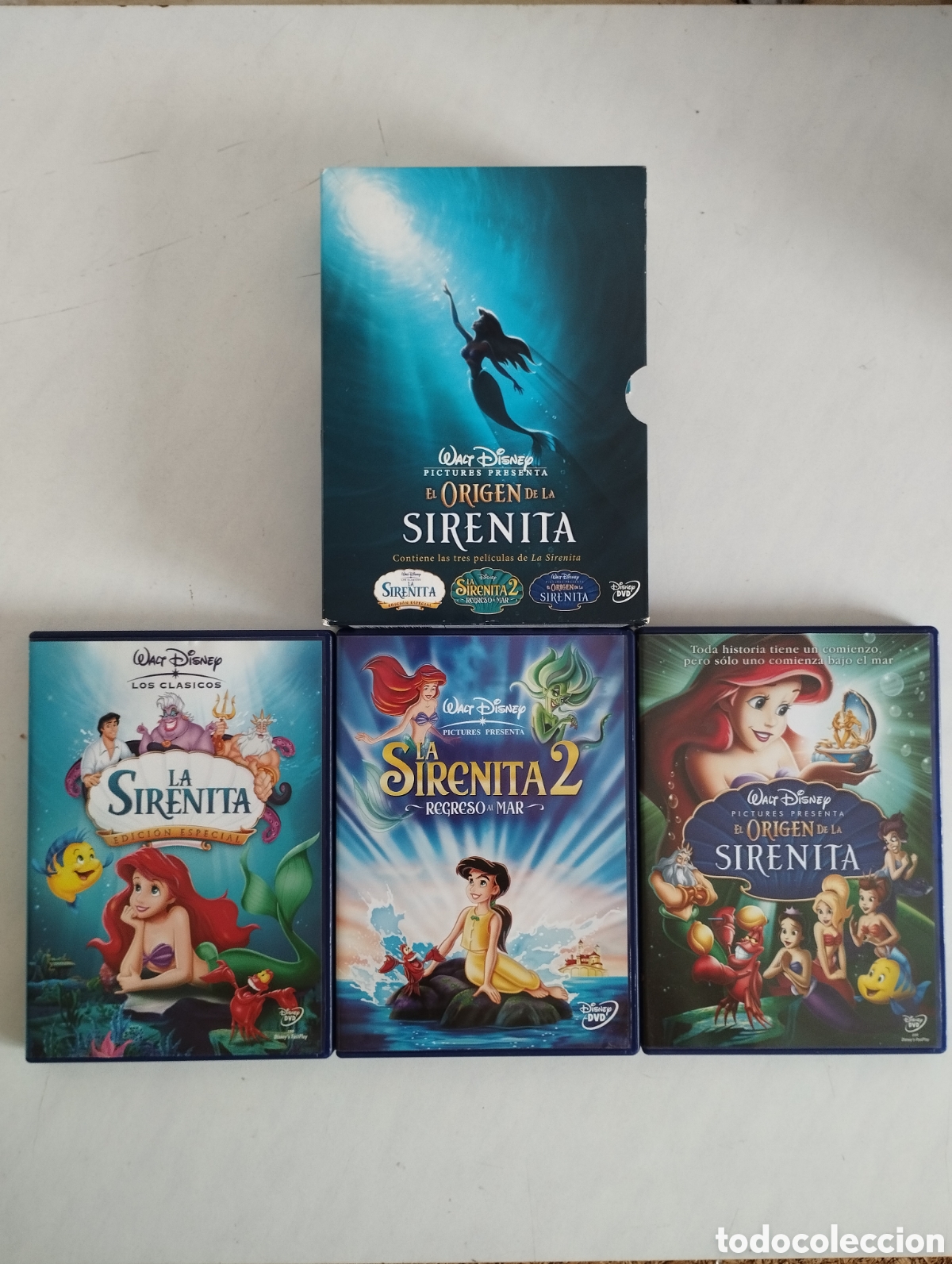 Cine: PACK 3 PELICULA COLECCION LA SIRENITA,LA SIRENITA 2 & EL ORIGEN DE LA SIRENITA WALT DISNEY