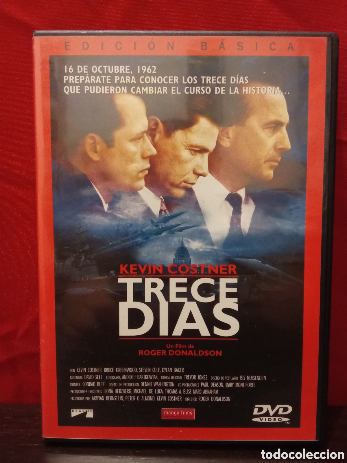 Cine: TRECE D&Iacute;AS - KEVIN COSTNER - DVD pel&iacute;cula