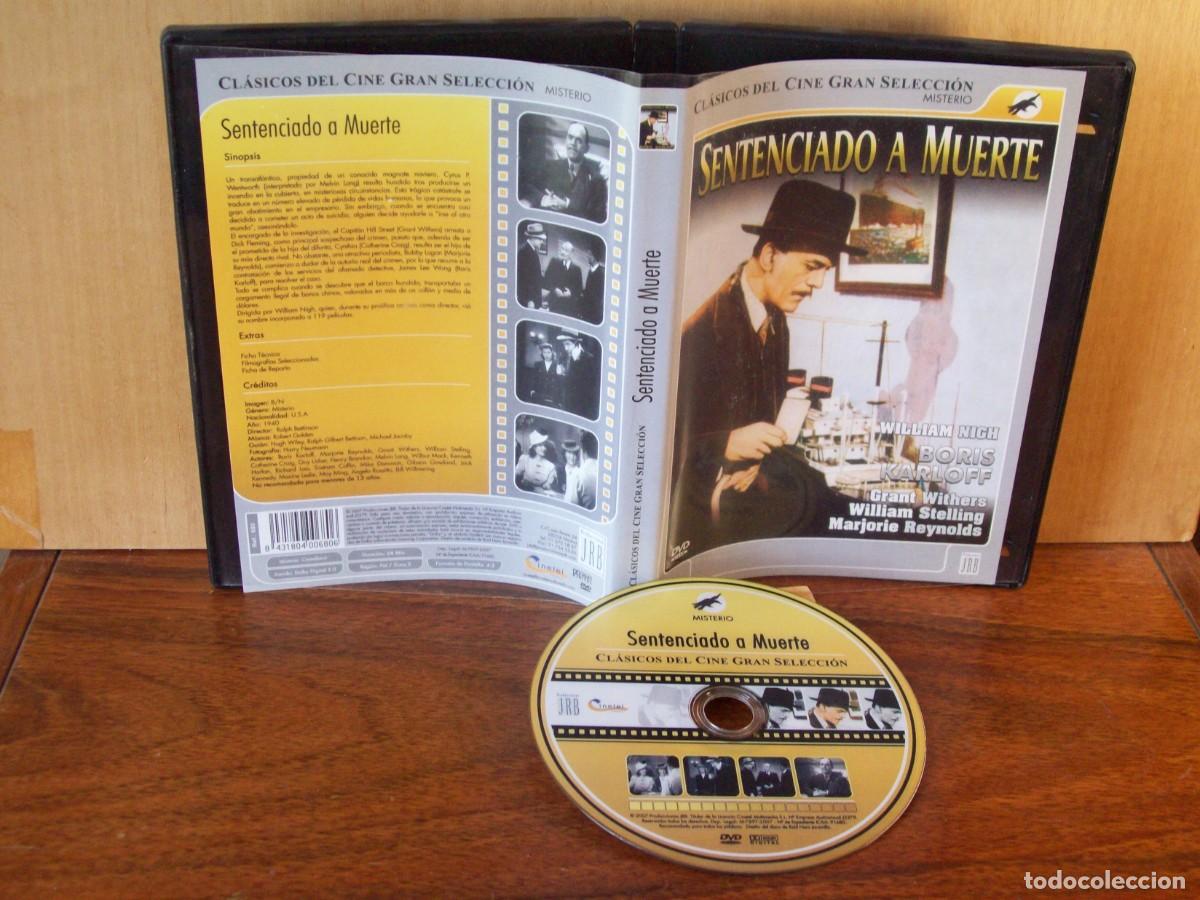 Cine: SENTENCIADO A MUERTE - WILLIAM NICH - BORIS KARLOFF - GRANT WITHERS - WILLIAM STELLING - DVD