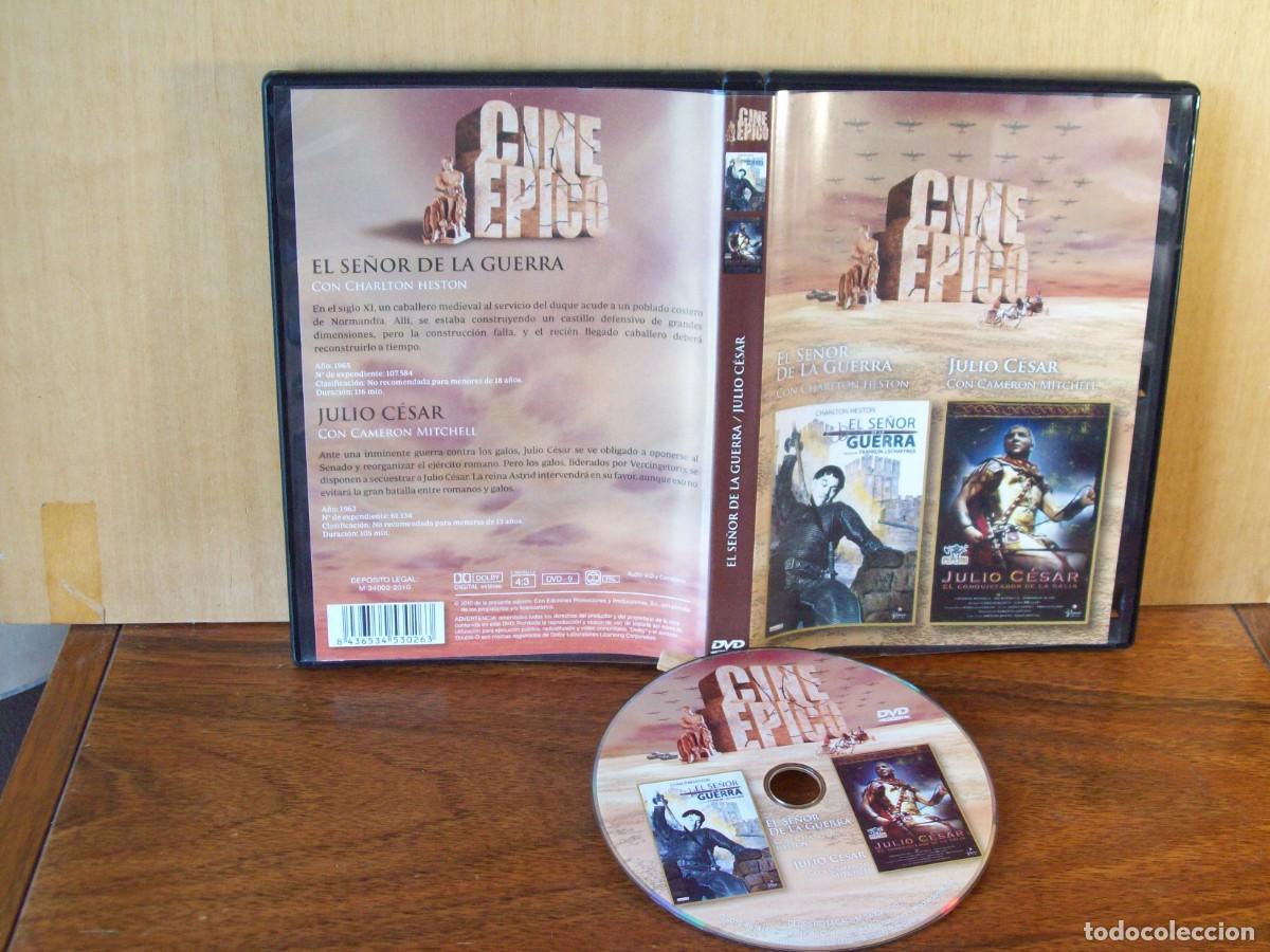 Cine: EL SE&Ntilde;OR DE LA GUERRA + JULIO CESAR (EL CONQUISTADOR DE LA GALIA) 2 PELICULAS EN 1 SOLO DVD