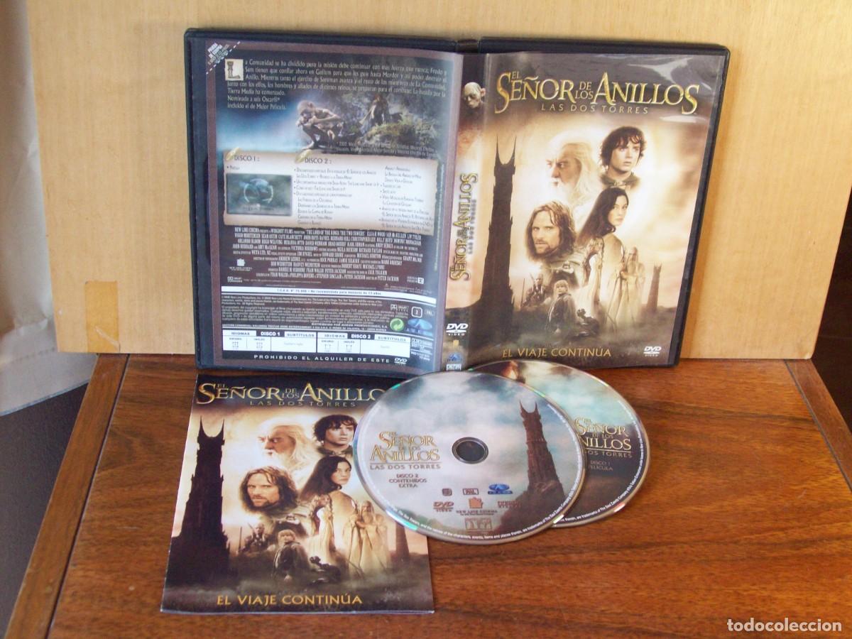 Cine: EL SE&Ntilde;OR DE LOS ANILLOS - LAS DOS TORRES - ELIJAH WOOD - IAN McKELLEN - LIV TYLER - DOBLE DVD