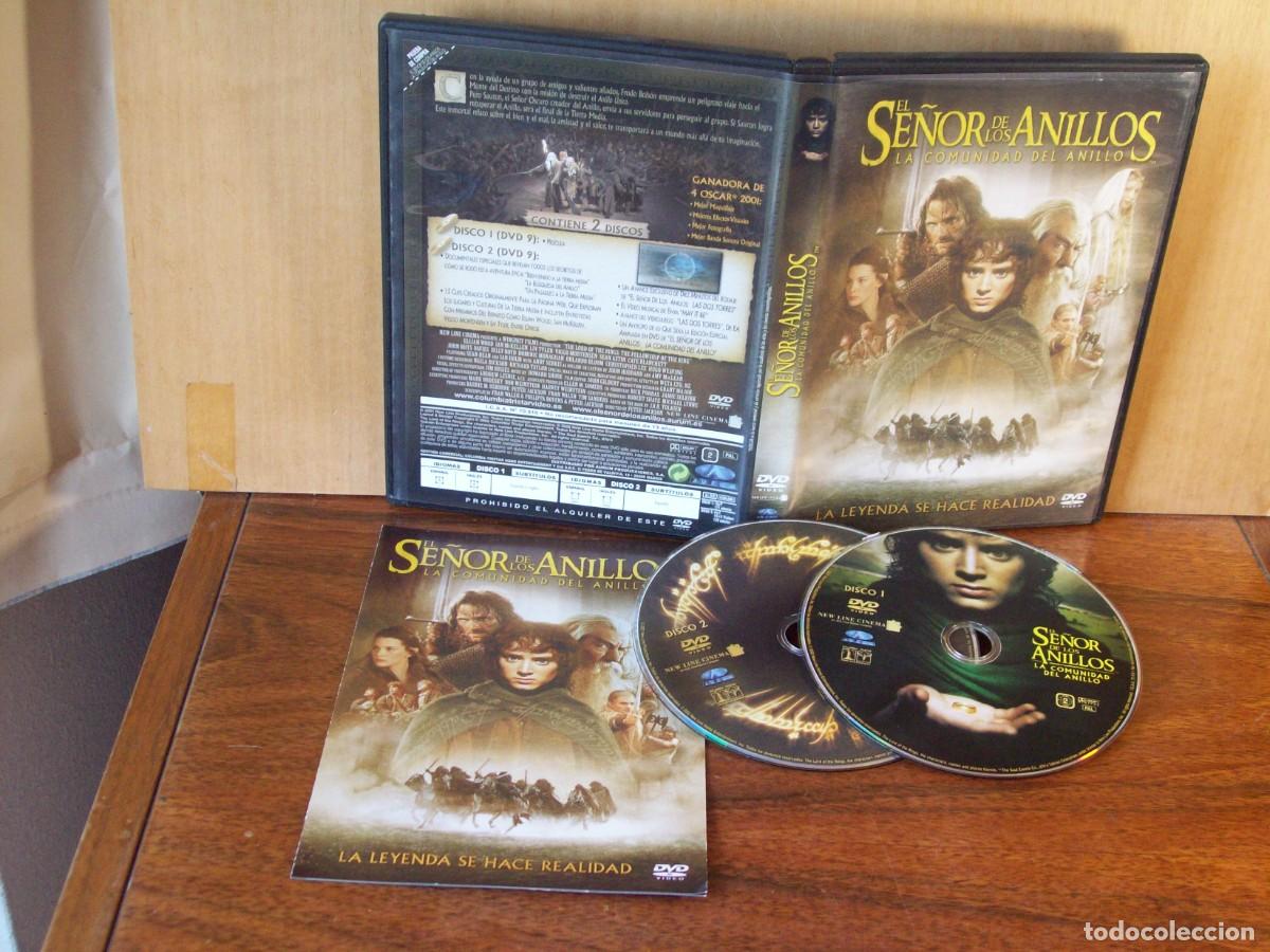 Cine: EL SE&Ntilde;OR DE LOS ANILLOS - LA COMUNIDAD DEL ANILLO -ELIJAH WOOD - IAN McKELLEN - DOBLE DVD