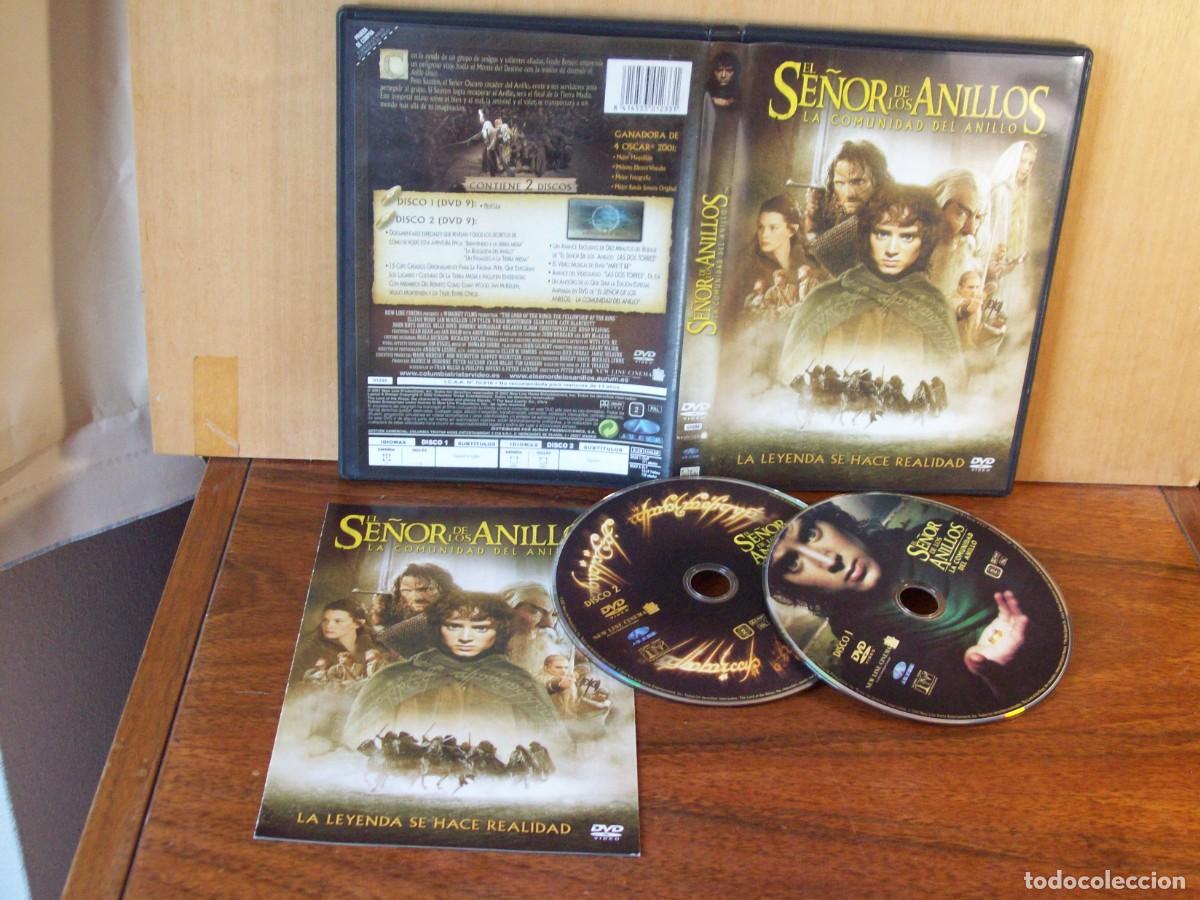 Cine: EL SE&Ntilde;OR DE LOS ANILLOS - LA COMUNIDAD DEL ANILLO - ELIJAH WOOD - IAN McKELLEN - DOBLE DVD
