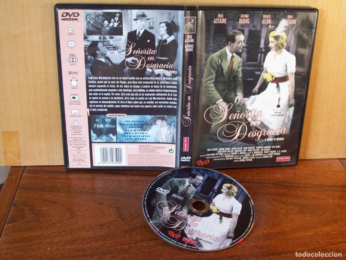 Cine: SE&Ntilde;ORITA EN DESGRACIA - FRED ASTAIRE - GEORGE BURNS - GRACIE ALLEN - JOAN FONTAINE - DVD