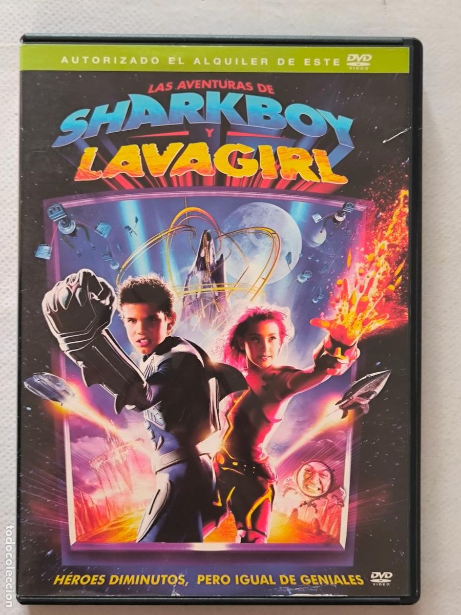 Cine: DVD LAS AVENTURAS DE SHARKBOY Y LAVAGIRL - EDICION DE ALQUILER - LEER DESCRIPCION (9A)