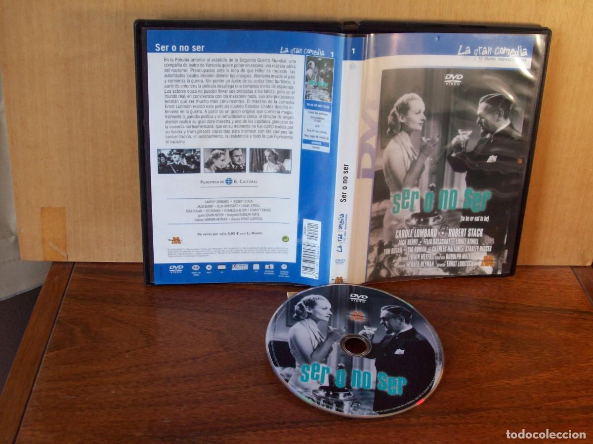 Cine: SER O NO SER - CAROLE LOMBARD - ROBERT STACK - JACK BENNY - FELIX BRESSART - DVD EN B/NEGRO