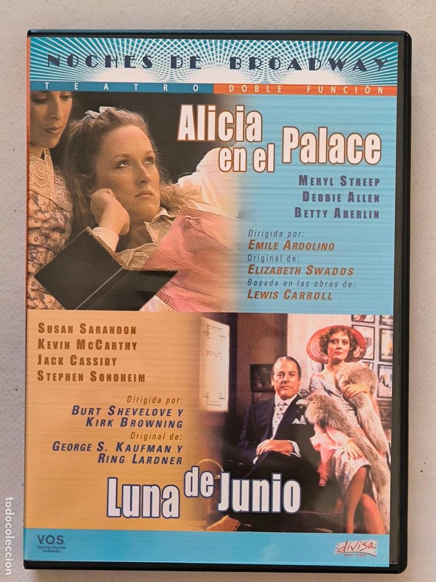 Cine: DVD ALICIA EN EL PALACE / LUNA DE JUNIO - 2 PELICULAS - V.O.S.E (9C)