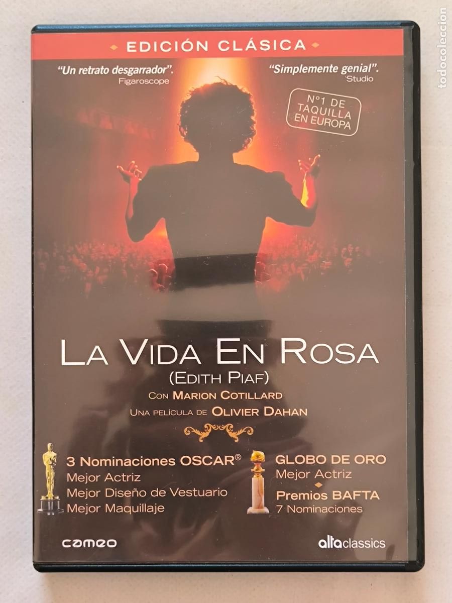 Cine: DVD LA VIDA EN ROSA (EDITH PIAF) - MARION COTILLARD (9D)