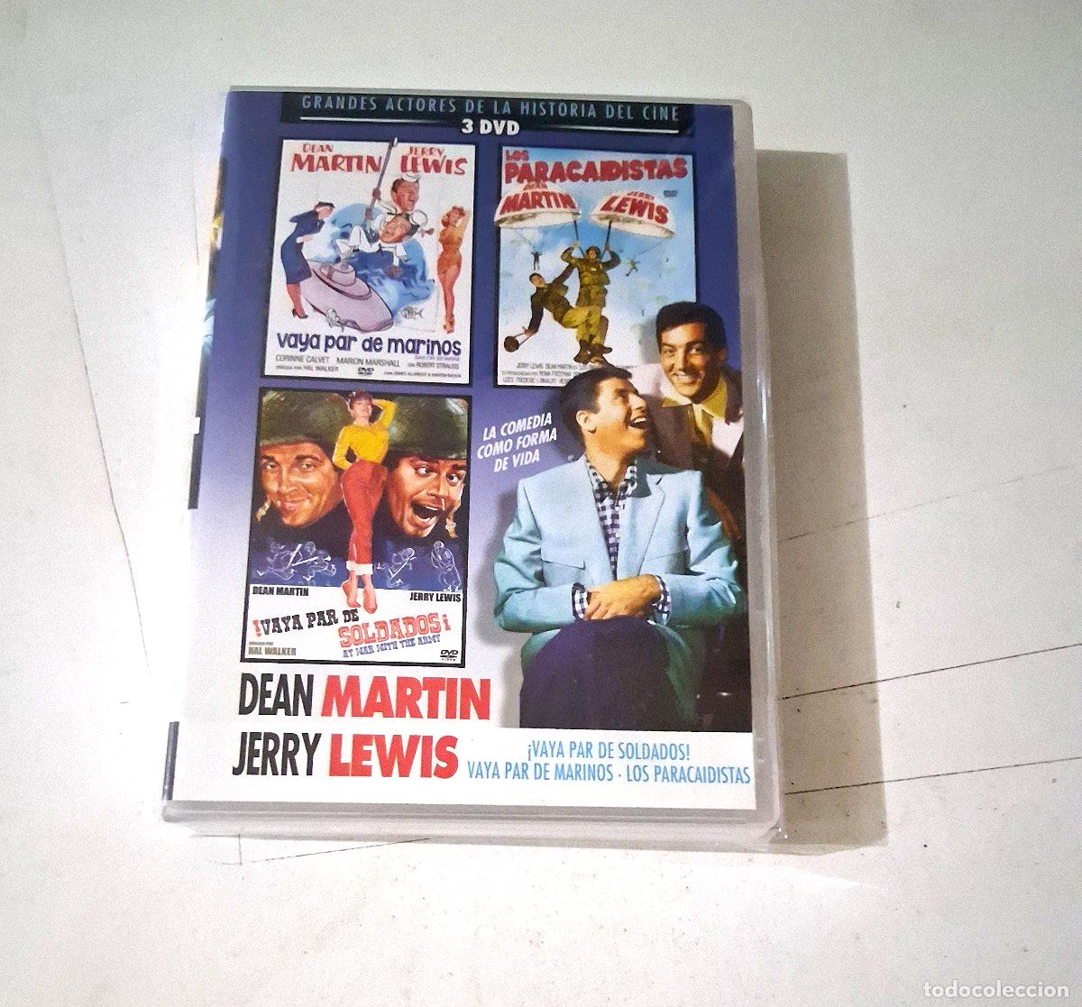Cine: DVD &rdquo;DEAN MARTIN JERRY LEWIS PACK&rdquo; 3DVD VAYA PAR DE MARINOS SOLDADOS LOS PARACAI
