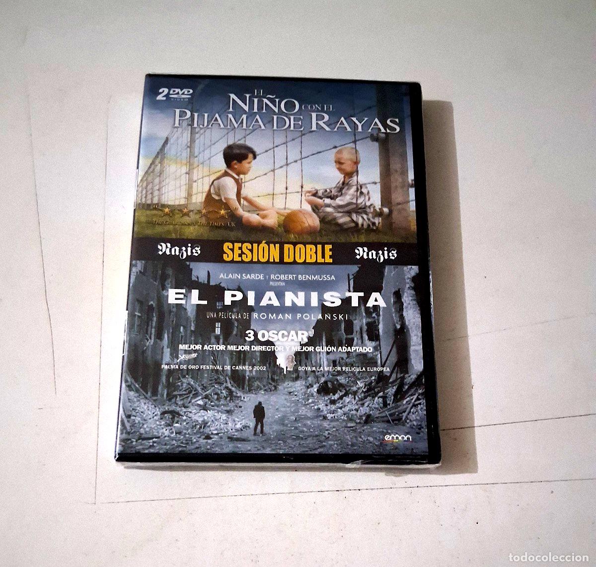 Cine: DVD &rdquo;EL NI&Ntilde;O CON EL PIJAMA DE RAYAS / EL PIANISTA&rdquo; 2DVD PRECINTADO SEALED