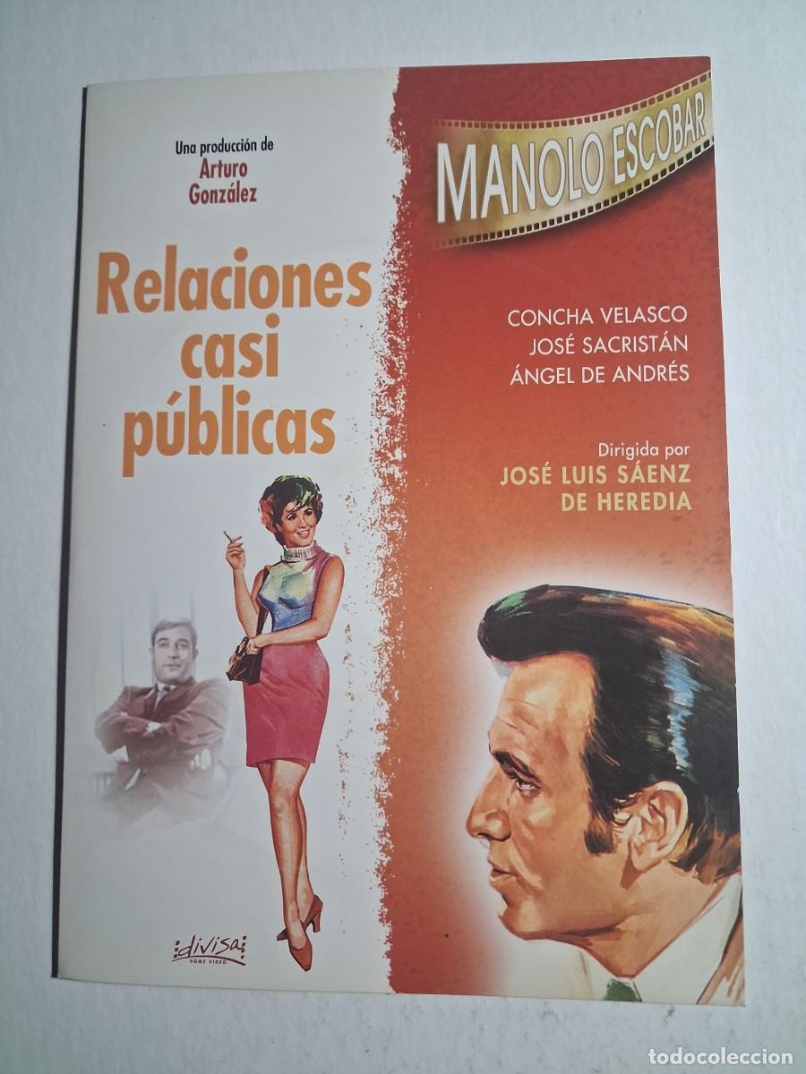 Cine: dvd relaciones casi p&uacute;blicas. manolo escobar. concha velasco. 97 min caja cart&oacute;n (seminueva)