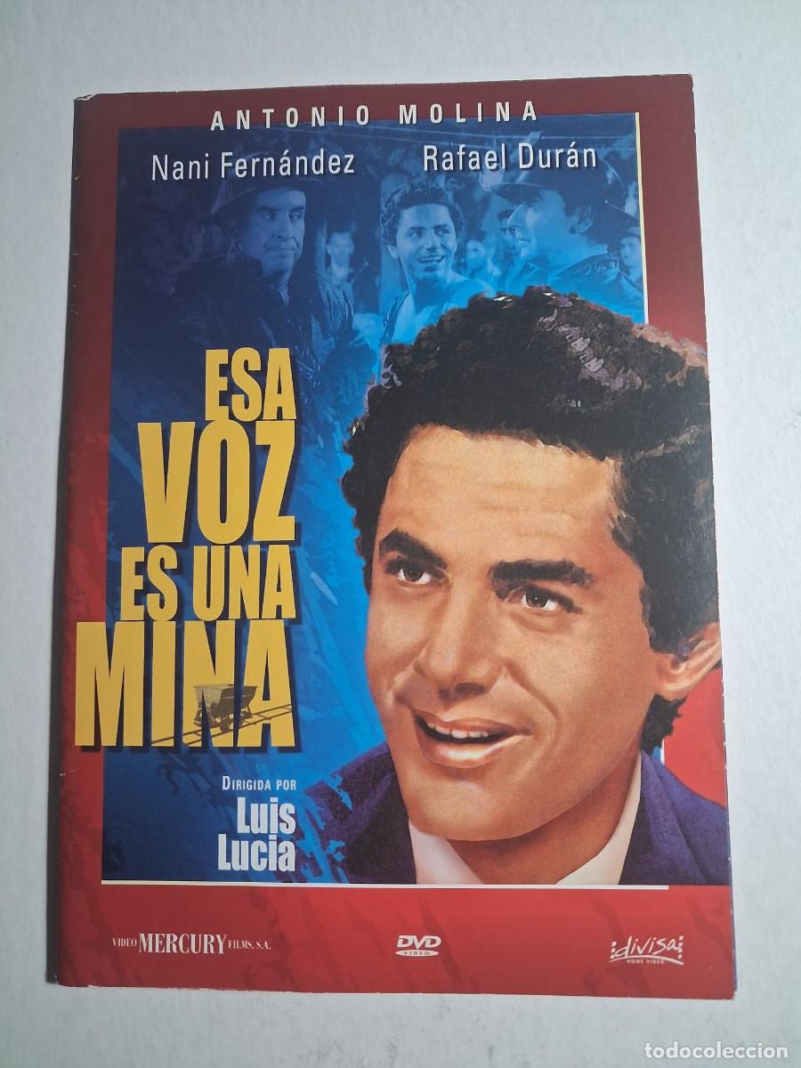 Cine: dvd esa voz es una mina. antonio molina. nani fern&aacute;ndez. 85 min caja cart&oacute;n (seminueva)