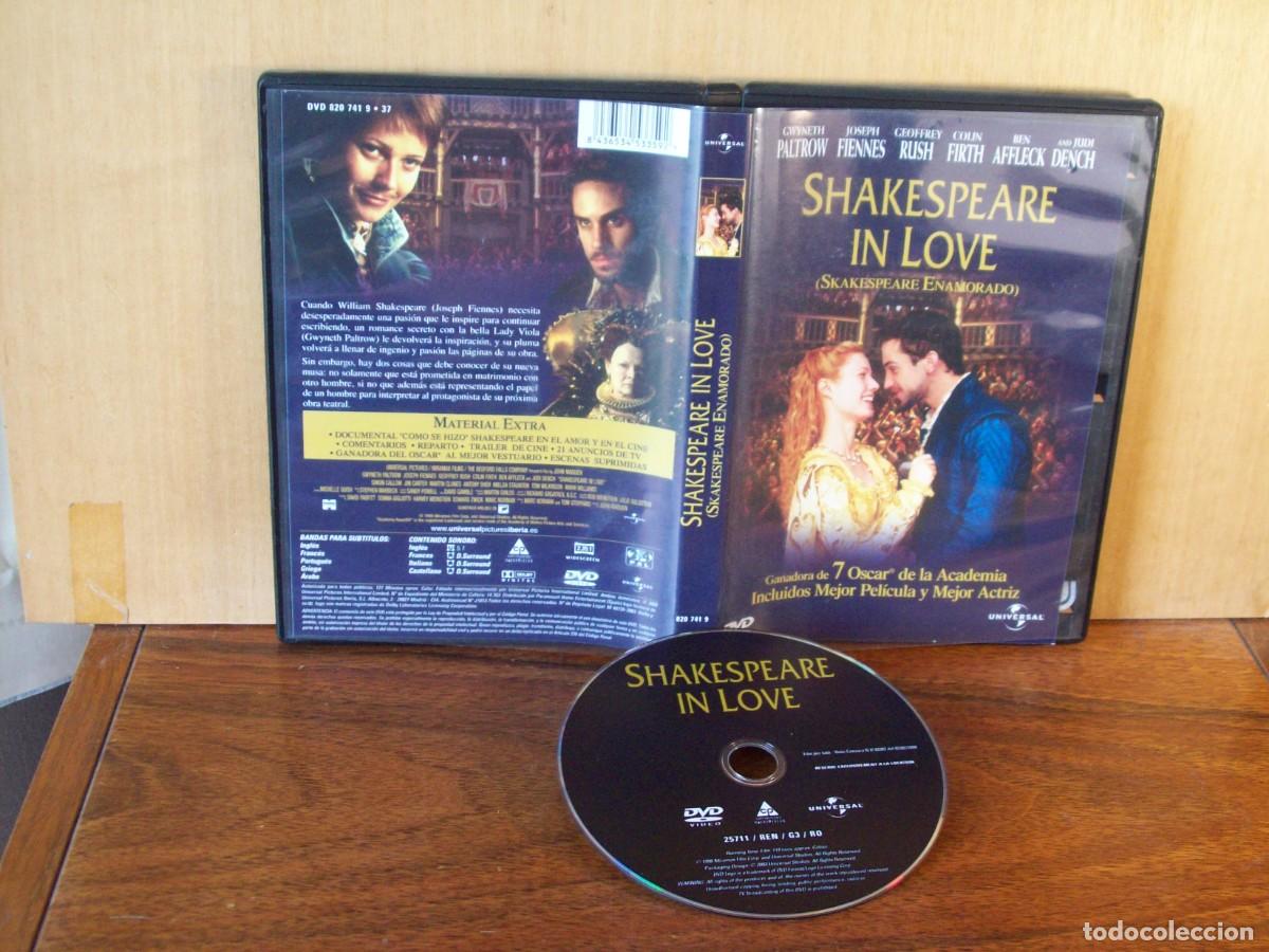 Cine: SHAKESPEARE IN LOVE - GWYNETH PALTROW - JOSEPH FIENNES - COLIN FIRTH - BEN AFFLECK - DVD