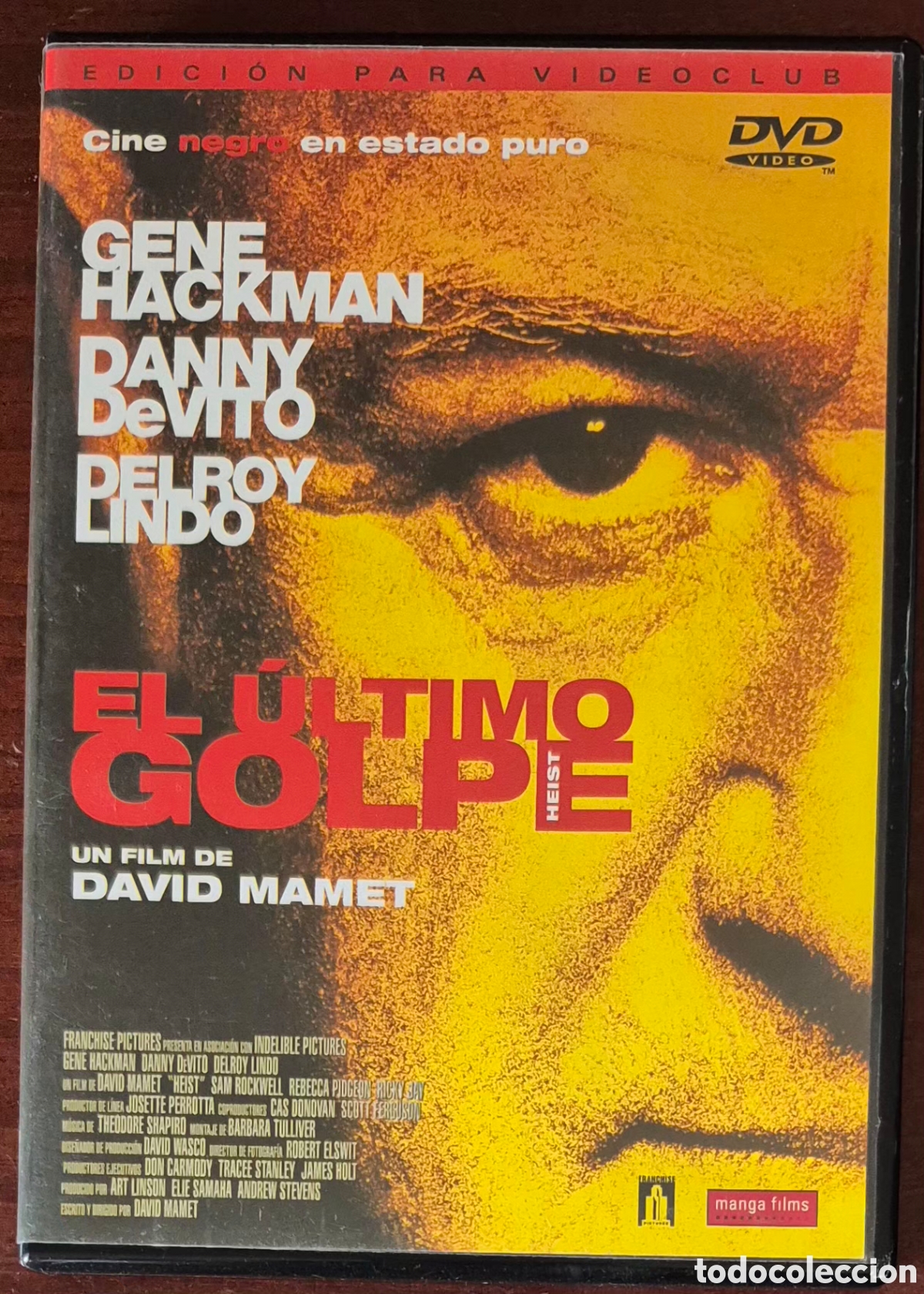 Cine: DVD - EL &Uacute;LTIMO GOLPE (DIRECCI&Oacute;N: DAVID MAMET)
