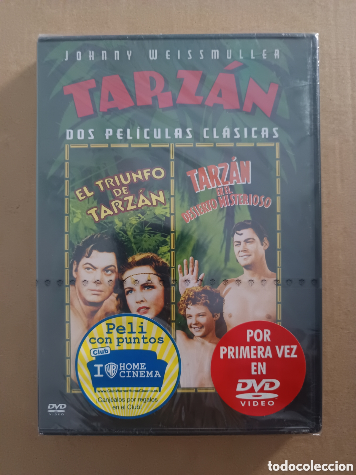 Cine: {&deg;_&deg;} DVD El Triunfo de Tarz&aacute;n/Tarz&aacute;n en el Desierto Misterioso (Warner Bros, 2007). Precintado.
