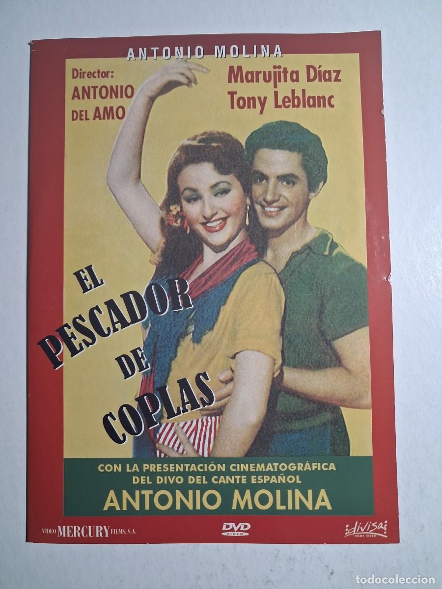 Cine: dvd el pescador de coplas. antonio molina. marujita d&iacute;az. 84 min caja cart&oacute;n (seminueva)
