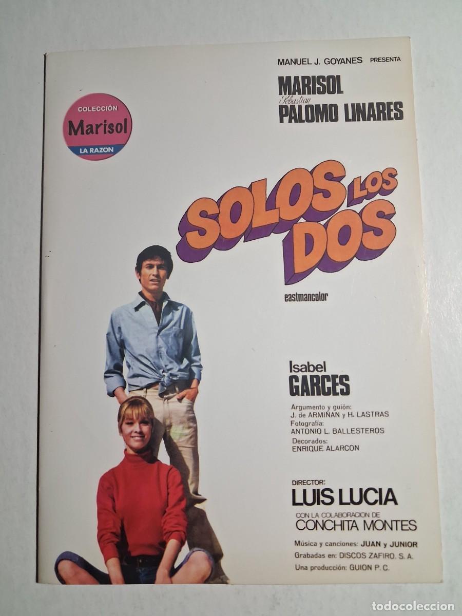 Cine: dvd solos los dos. marisol. palomo linares. 93 min caja cart&oacute;n (seminueva)
