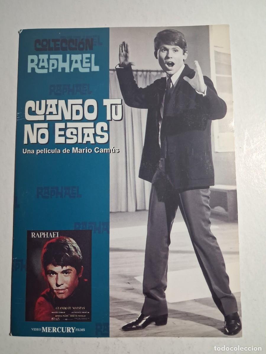 Cine: dvd cuando t&uacute; no est&aacute;s. raphael. 90 min caja cart&oacute;n (seminueva)