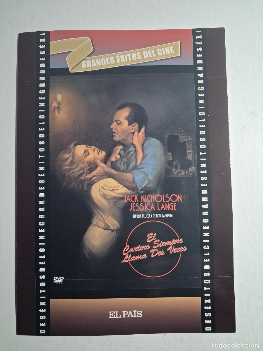 Cine: dvd el cartero siempre llama dos veces. jack nicholson. jessica lange. 117 min caja cart&oacute;n seminueva