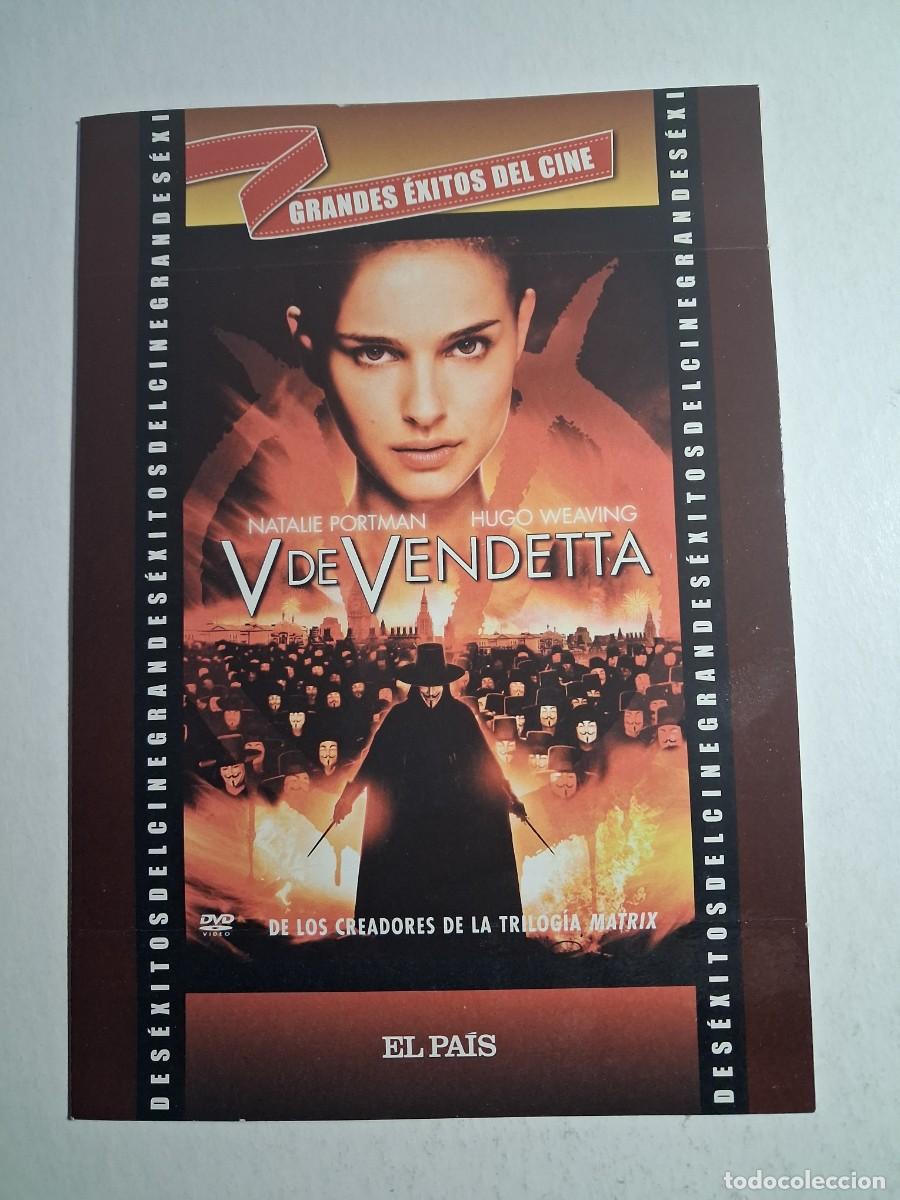 Cine: dvd v de vendetta. natalie fortman. hugo weaving. 128 min. caja cart&oacute;n (seminuevo)