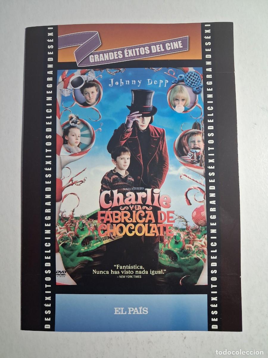Cine: dvd charlie y la f&aacute;brica de chocolate. johnny dep. 111 min, caja cart&oacute;n (seminuevo)
